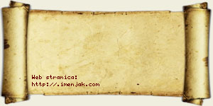 Jana Gaćinović vizit kartica